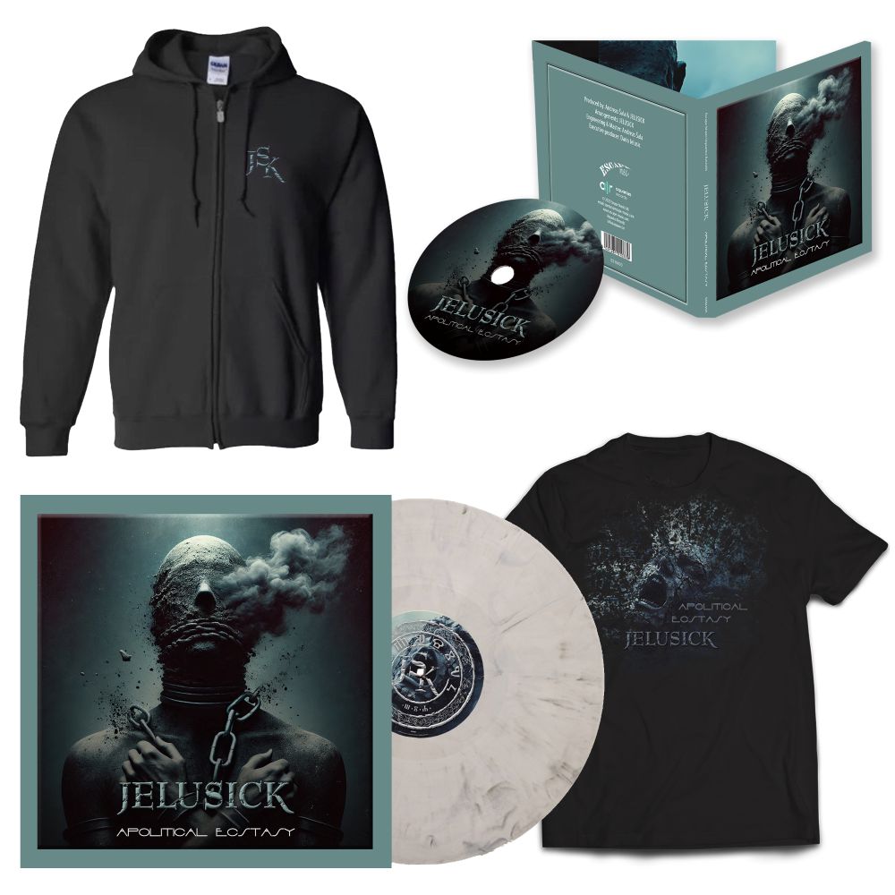 CD + vinyl + shirt + hoodie APOLITICAL ECSTASY at special bundle price