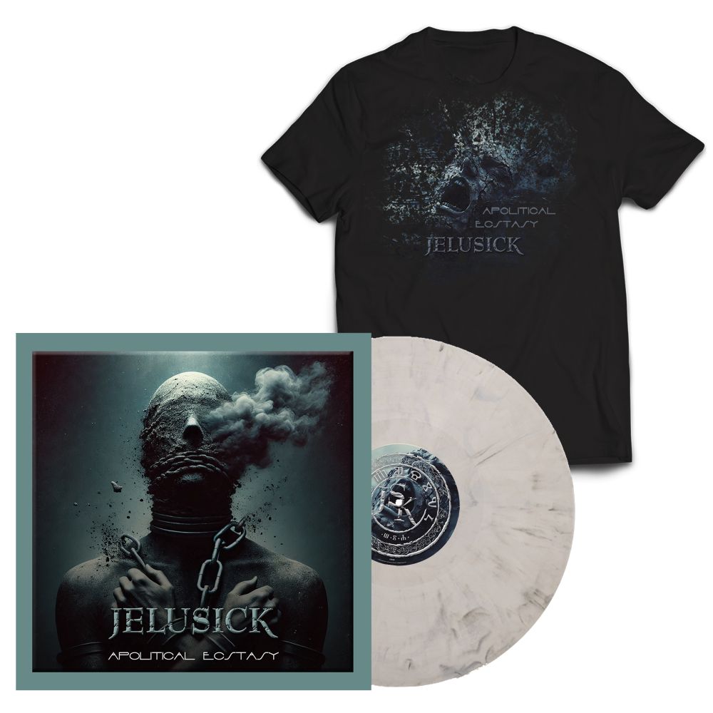 Shirt + vinyl APOLITICAL ECSTASY at special bundle price