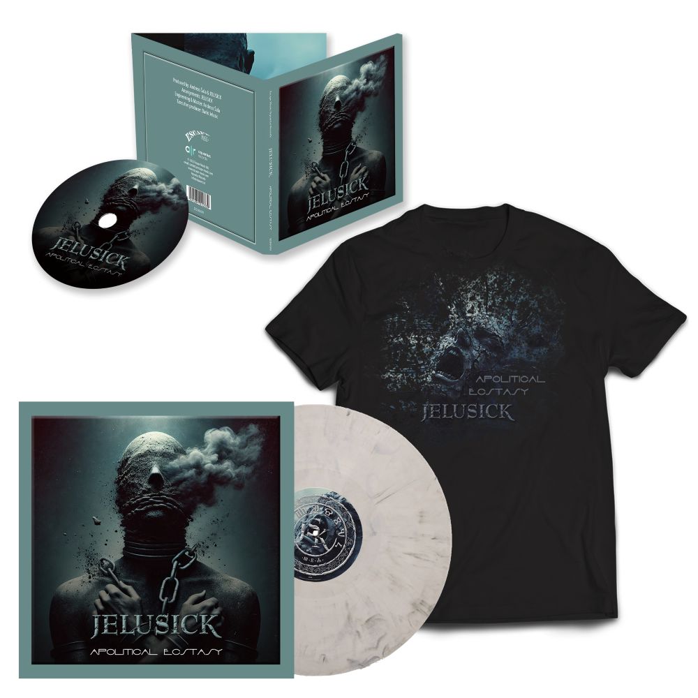 CD + vinyl + shirt APOLITICAL ECSTASY at special bundle price