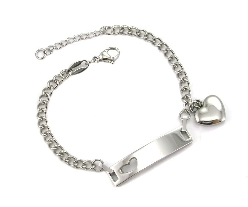 Bracelet women with heart and Gotthard logo