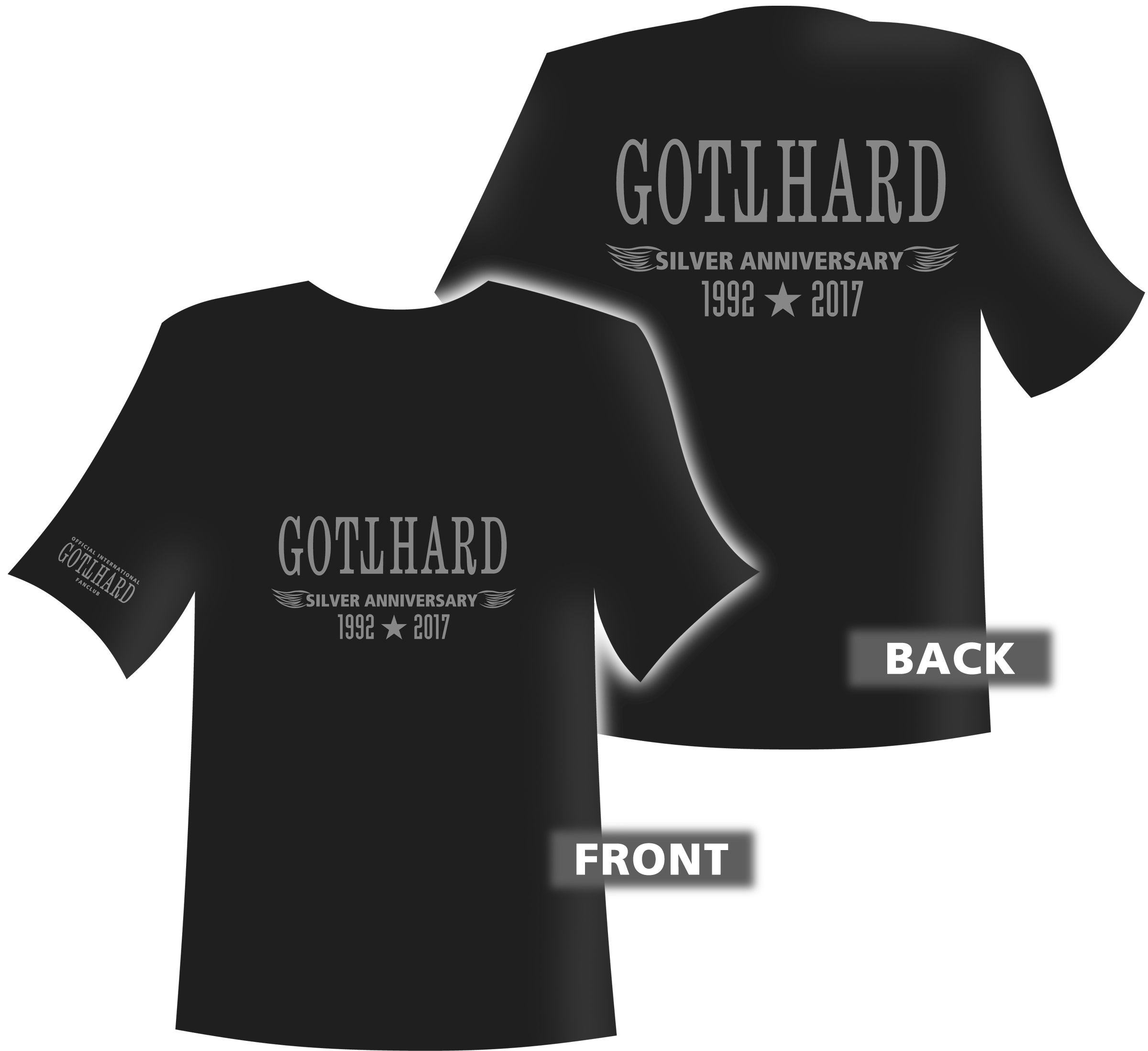 Shirt Silver anniversary 1992 - 2017 grau