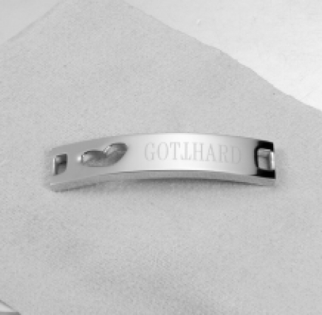 Bracelet women with heart and Gotthard logo