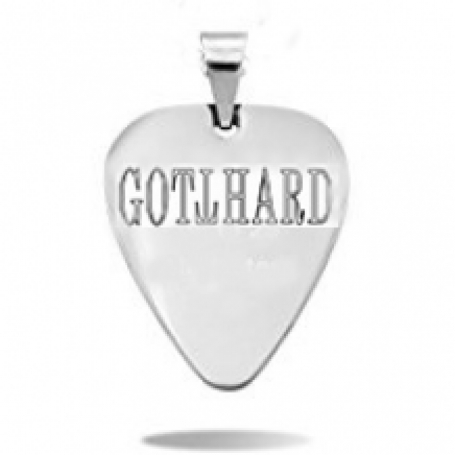 Necklace for women with plectrum Gotthard logo